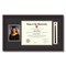 ArtToFrames 11x14 inch Diploma Frame with 5x7 Inch Image Opening and Tassel Opening - Framed with Black and Gold Mats, Comes with Regular Acrylic and Sawtooth Hanger for Wall Hanging (DIT-11x14)